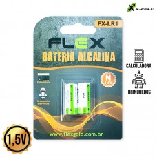 Cartela 2un Bateria Alcalina LR1/910A FX-LR1 X-Cell